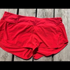 Lululemon speed shorts size 12